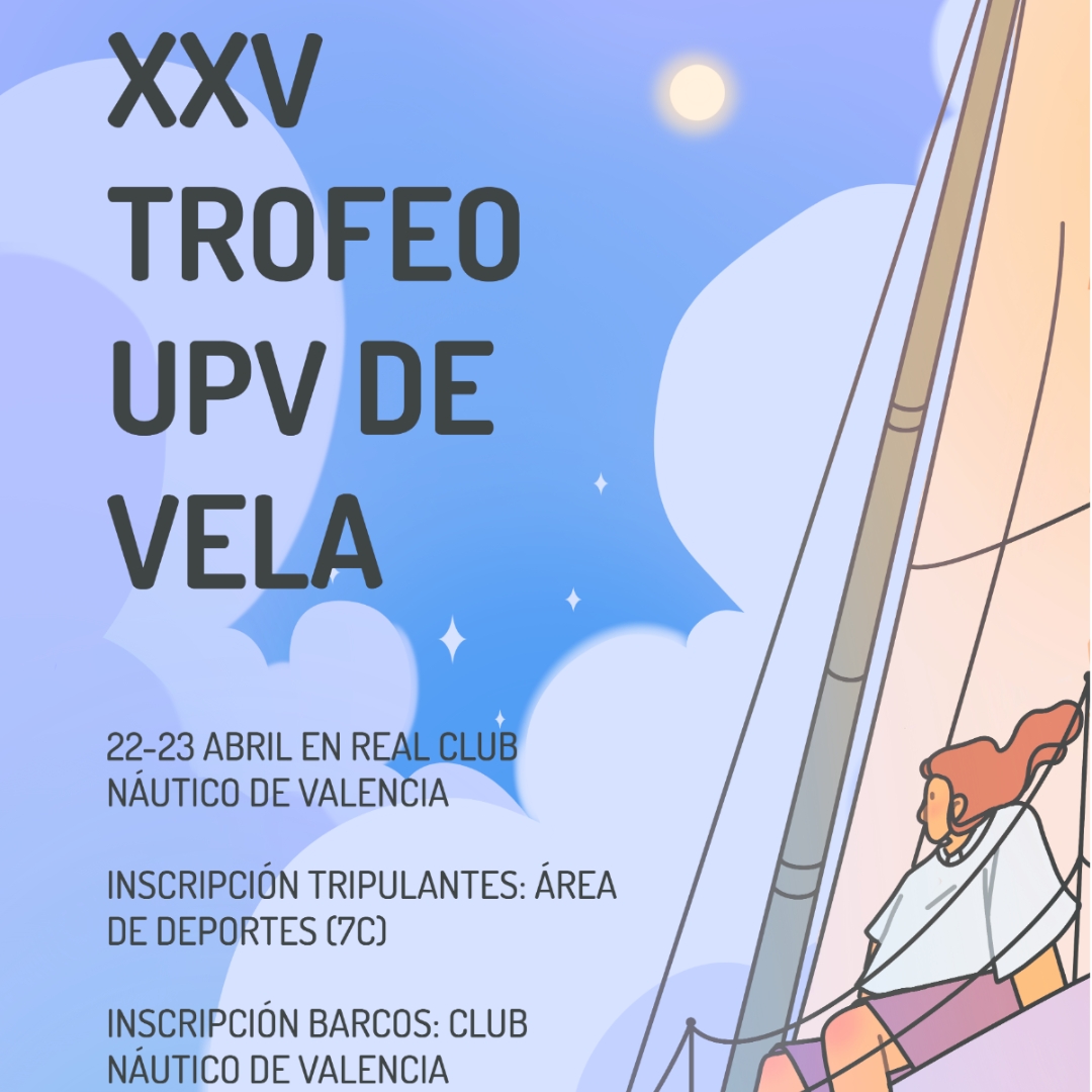 Cartel Trofeo UPV de Vela 2023